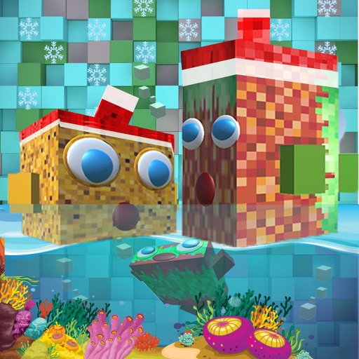 Pixel Fish Hunt-er:FPS Survival in block Sea world Icon