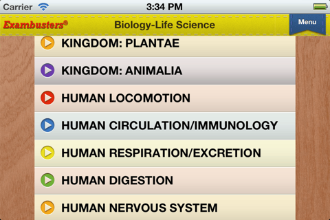 NY Regents Biology Prep Flashcards Exambusters screenshot 3