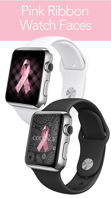 Pink Ribbon Watch Faces - Backgrounds & Wallpaperのおすすめ画像1