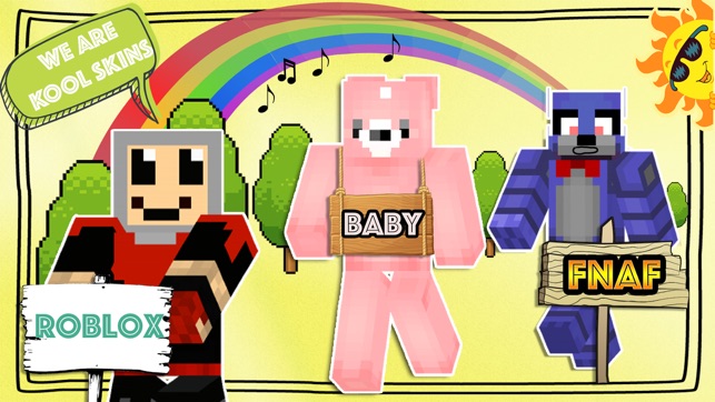 Fnaf Roblox And Baby Skins For Minecraft Pe On The App Store - screenshots