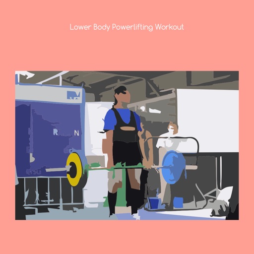 Lower body powerlifting workout icon