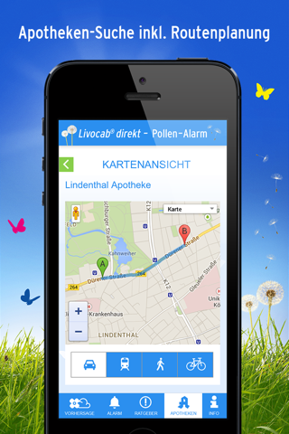 Livocab® direkt Pollen-Alarm-App screenshot 3