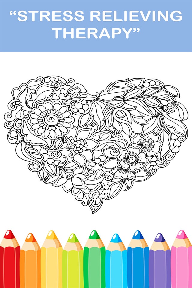 Adult Coloring Book - Free Mandala Color Therapy & screenshot 2