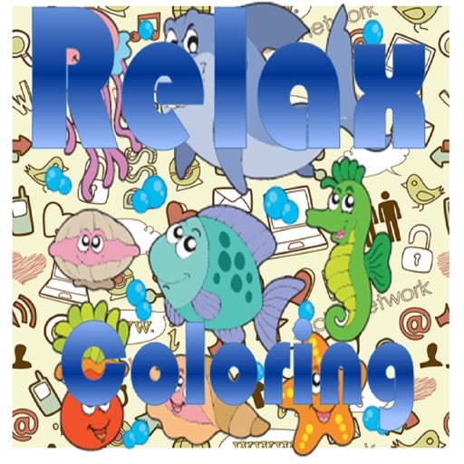 Relax coloring Icon