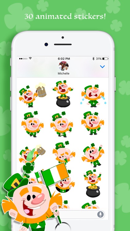 Luck of the Irish Animated Stickers