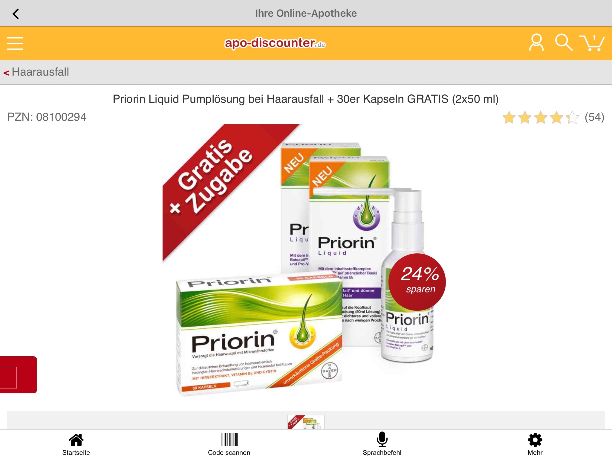 eRezept apodiscounter Apotheke screenshot 3