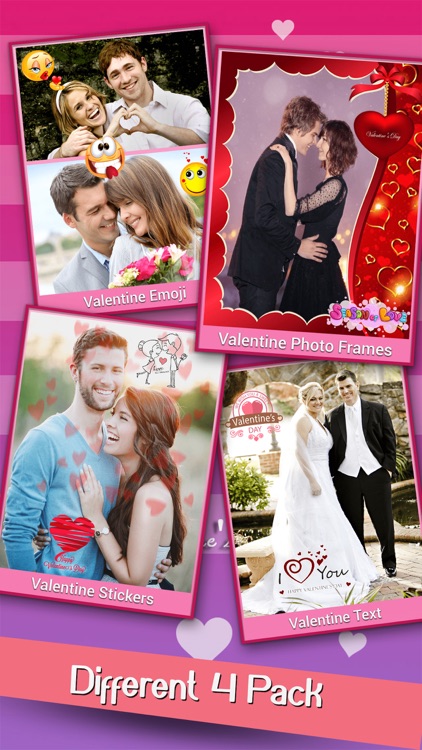 Valentine Yourself- Love Card Photo Stickers App screenshot-3