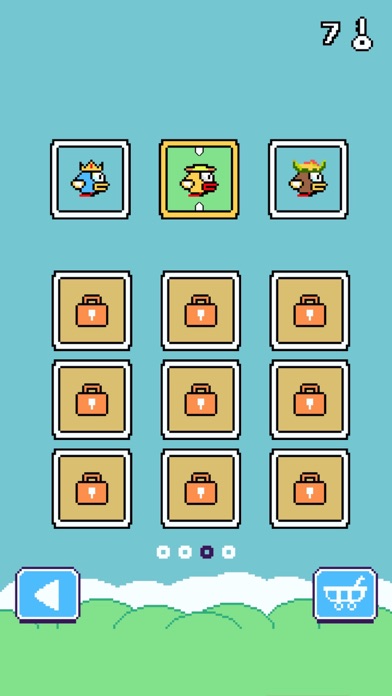 Screenshot of Flappy bird - 关卡双鸟模式,免费的极难 冒险 开飞机 趣味游戏