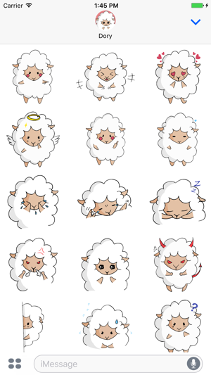 Fluffy Sheep - Animated Stickers for iMessage(圖2)-速報App