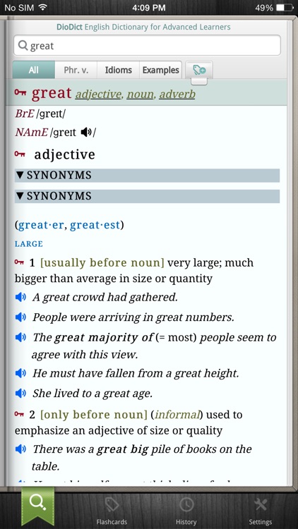 DioDict 4 English Dictionary for Advanced Learners