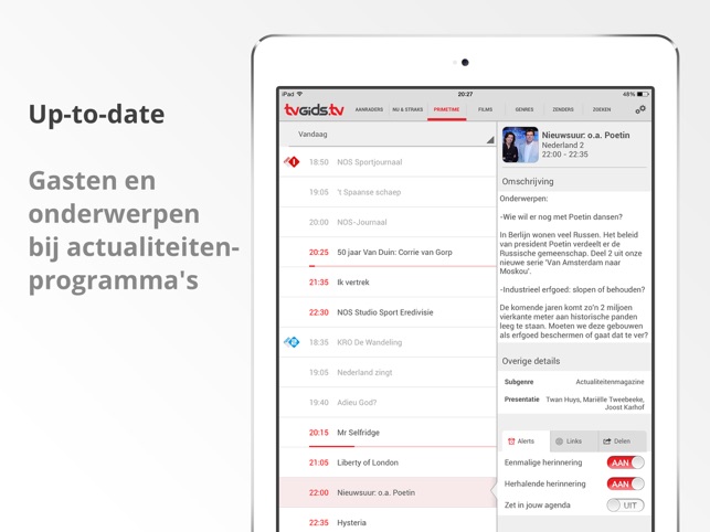 TVGiDS.tv - dé gids voor iPad(圖4)-速報App