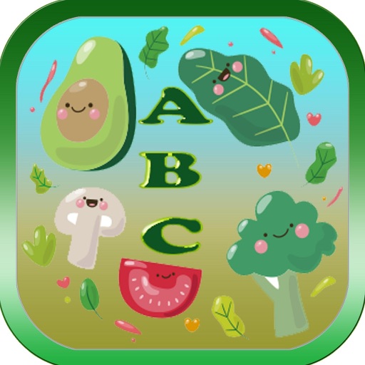 ABC Vegetables Words Toddlers Skill Learn Dotted