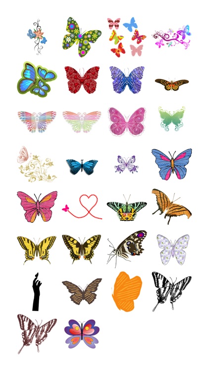 Butterflies Three Sticker Pack