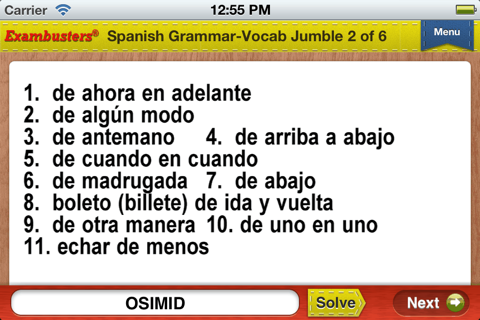 AP French & Spanish Prep Flashcards Exambusters screenshot 4