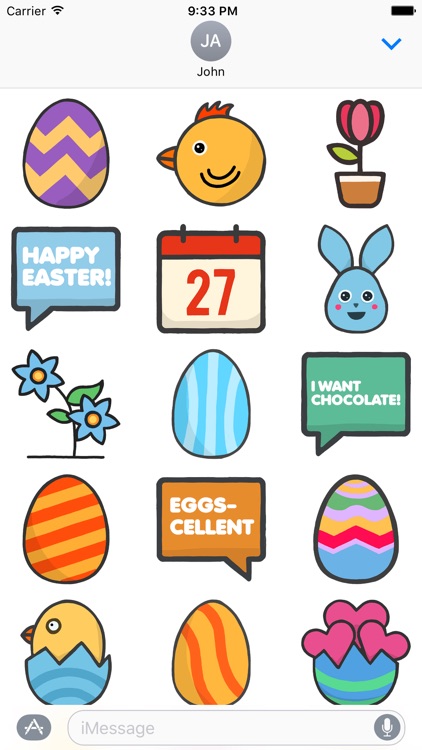 Have a Cute Easter - Funny Easter Emoji Stickers