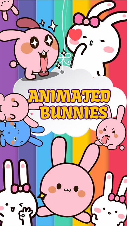 Animated Bunnies Stickers