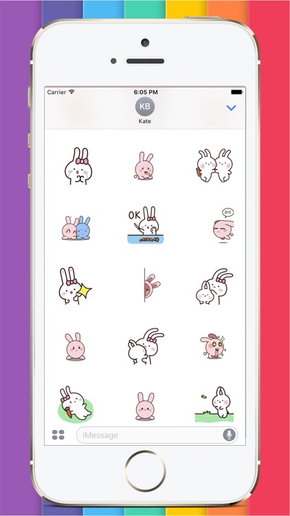 Animated Bunnies Stickers