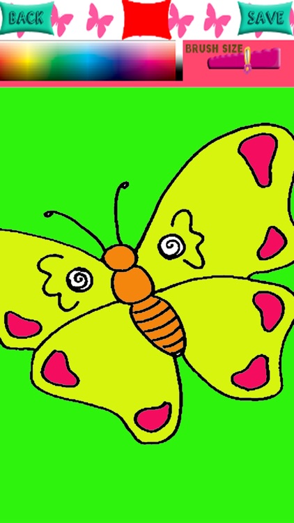 Kids Games Coloring Pages Butterfly Version