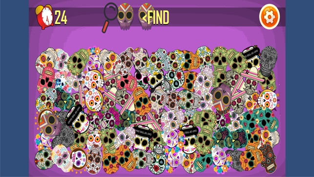 Find Hidden Sugar Skull For Kids