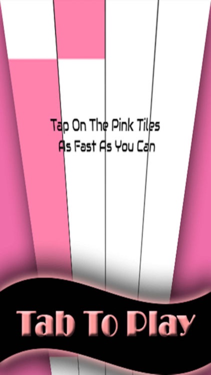 Pink Piano Tap - white music Tile