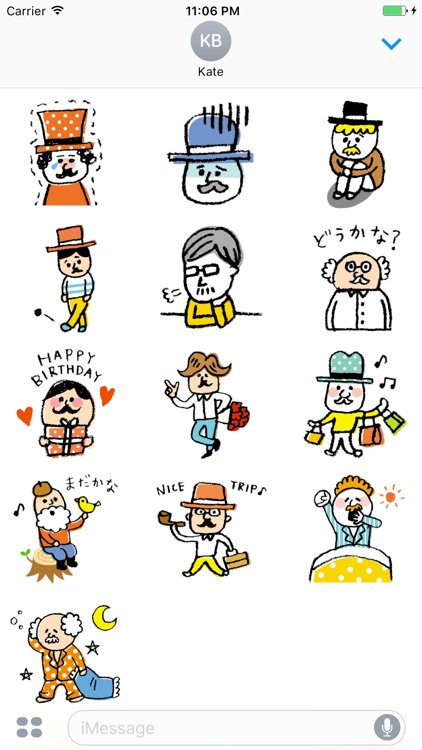 Gentle Old Man Collection Sticker