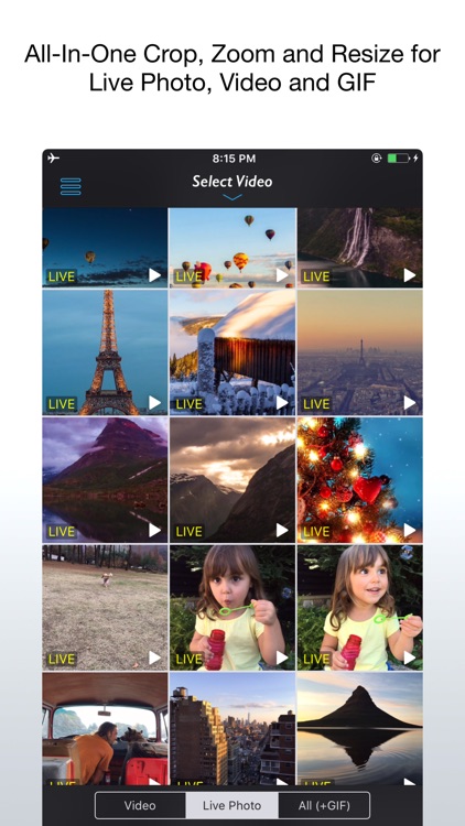 Live Crop for Live Photo, Video and GIF