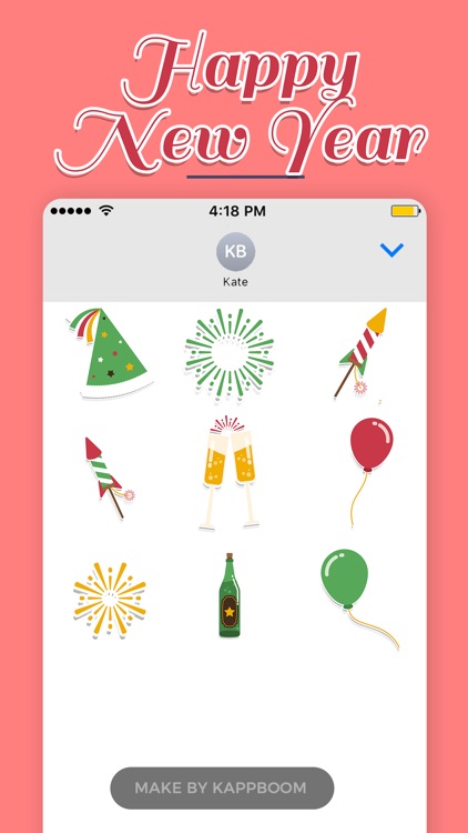 Happy New Year Sticker by Kappboom screenshot-4