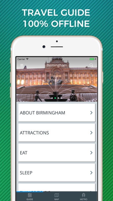 How to cancel & delete Birmingham Travel Guide with Offline Street Map from iphone & ipad 1