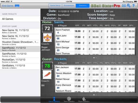 BBall Stats+Pro screenshot 3