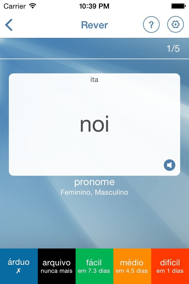 Learn Italian Flashcards screenshot 3