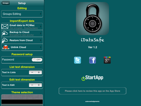 iDataSafe - data manager. screenshot 4