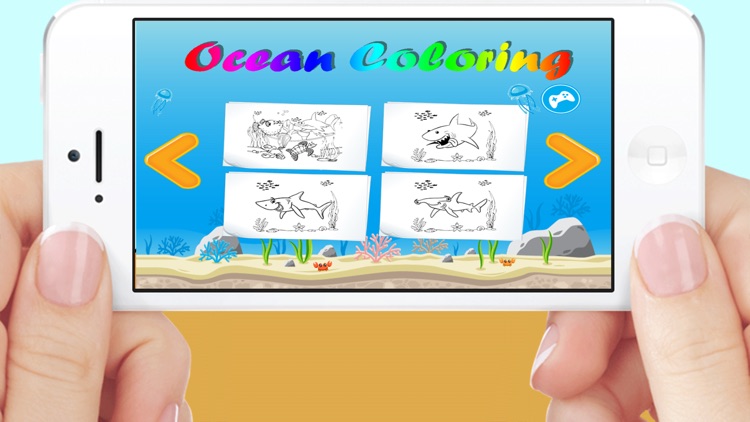 Ocean Shark Coloring Game For Kids Adults Free HD