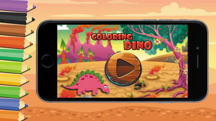 Game For Kids  Dinosaur Coloring Book