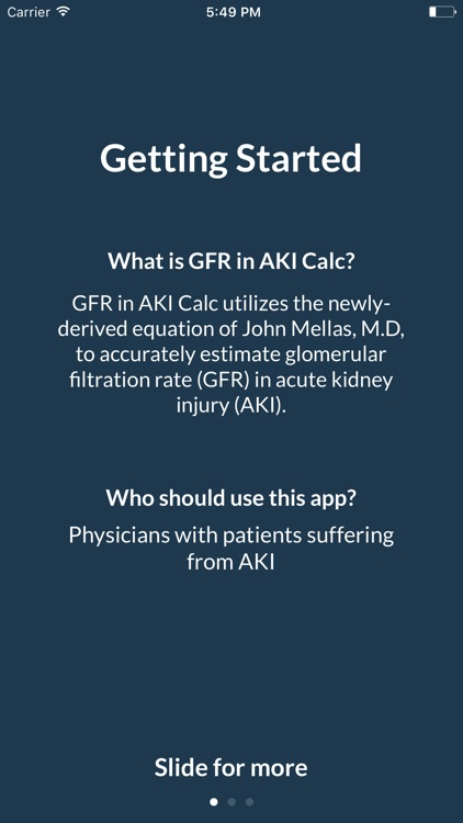 GFR in AKI Calc