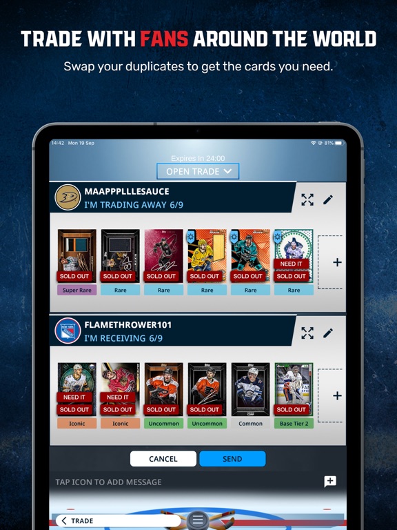 Topps® NHL SKATE™ Card Trader screenshot 3