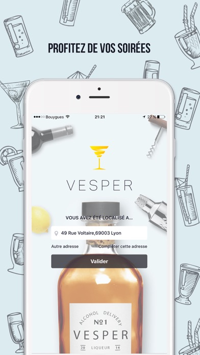 How to cancel & delete Vesper - Livraison d'alcool from iphone & ipad 1