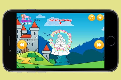 Fairy Tale Princess Coloring screenshot 2