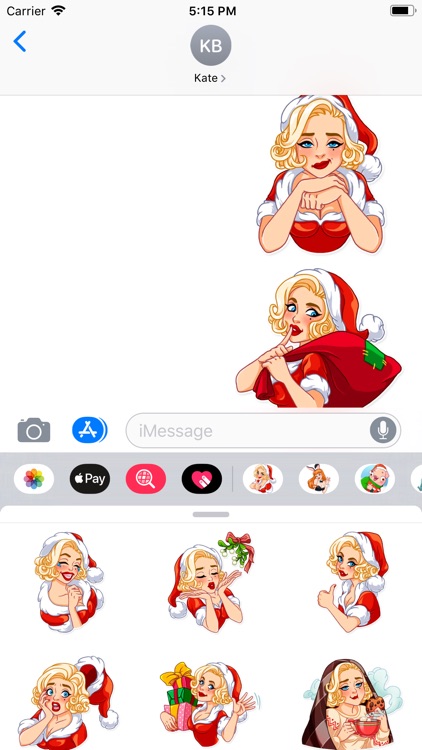 Hot Santa Girl Sticker Pack