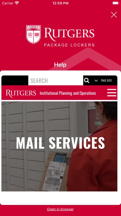 Rutgers Student Package Locker screenshot-3