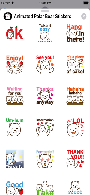 Animated Polar Bear Stickers(圖8)-速報App