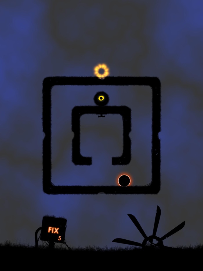 Black Ball Dark Spin Maze