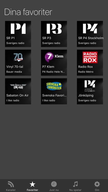 Svensk radio app