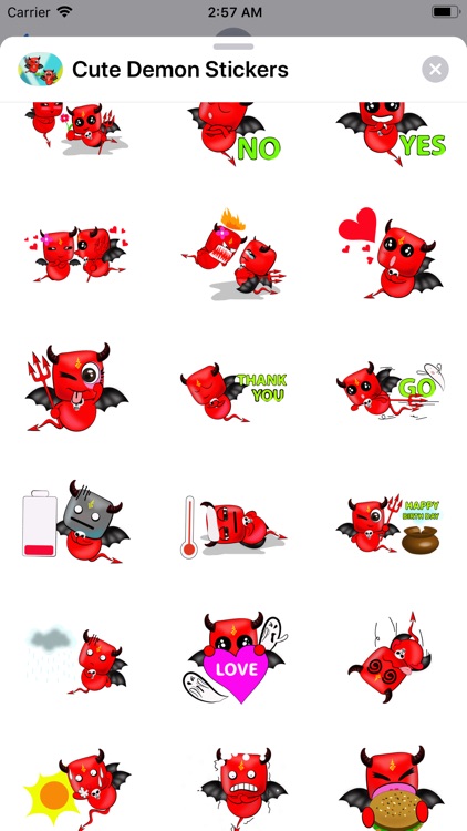 Cute Demon Stickers