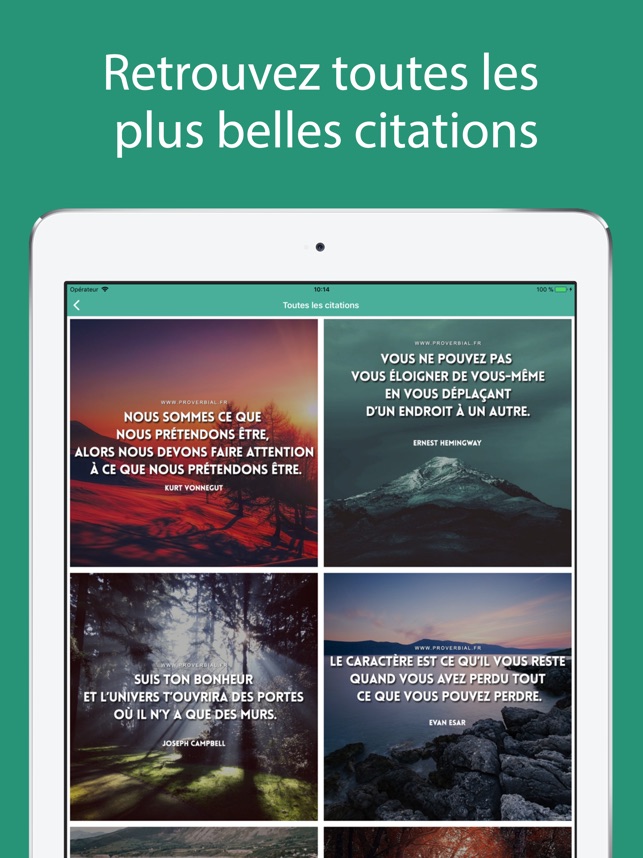 Proverbes Citations Dans L App Store