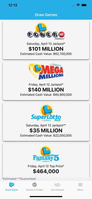 super lotto 2nd chance app