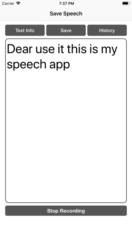 Save Speech