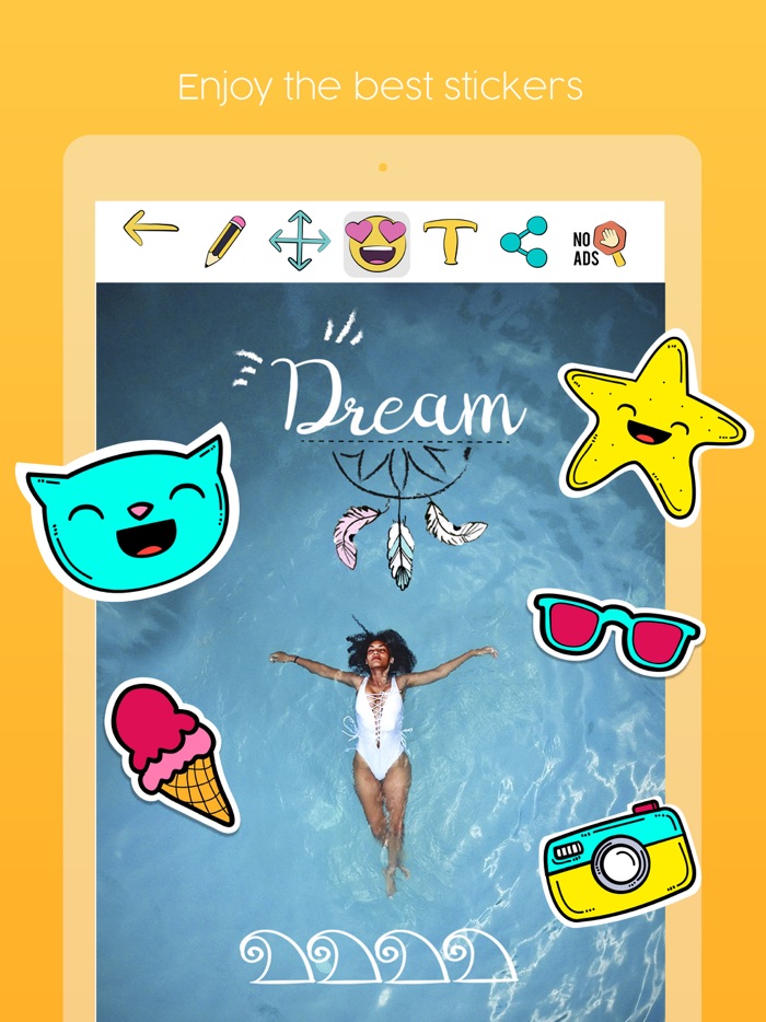Draw on photos – Add Emojis
