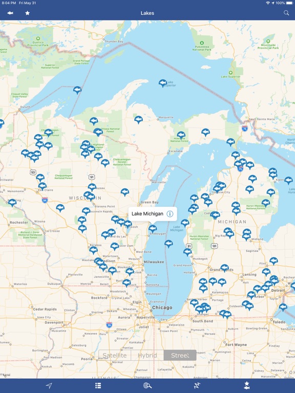 Screenshot #4 pour Wisconsin-Michigan Fish Lakes