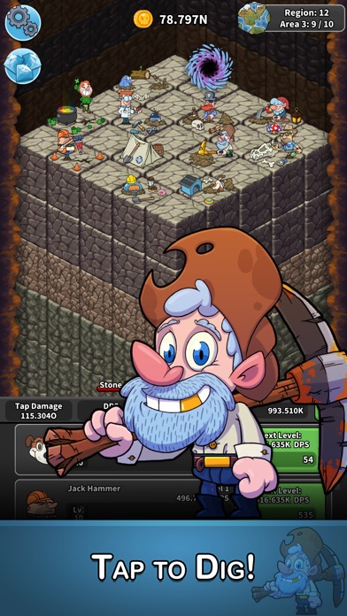 Tap Tap Dig - Idle Clicker Hack screenshot 2 - game app interface