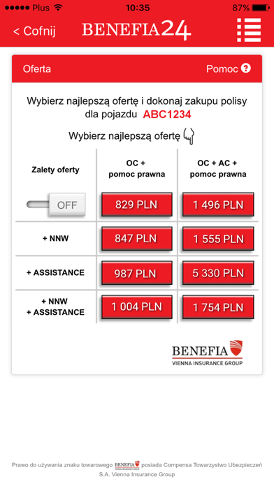 How to cancel & delete Ubezpieczenie OC AC Benefia24 from iphone & ipad 3